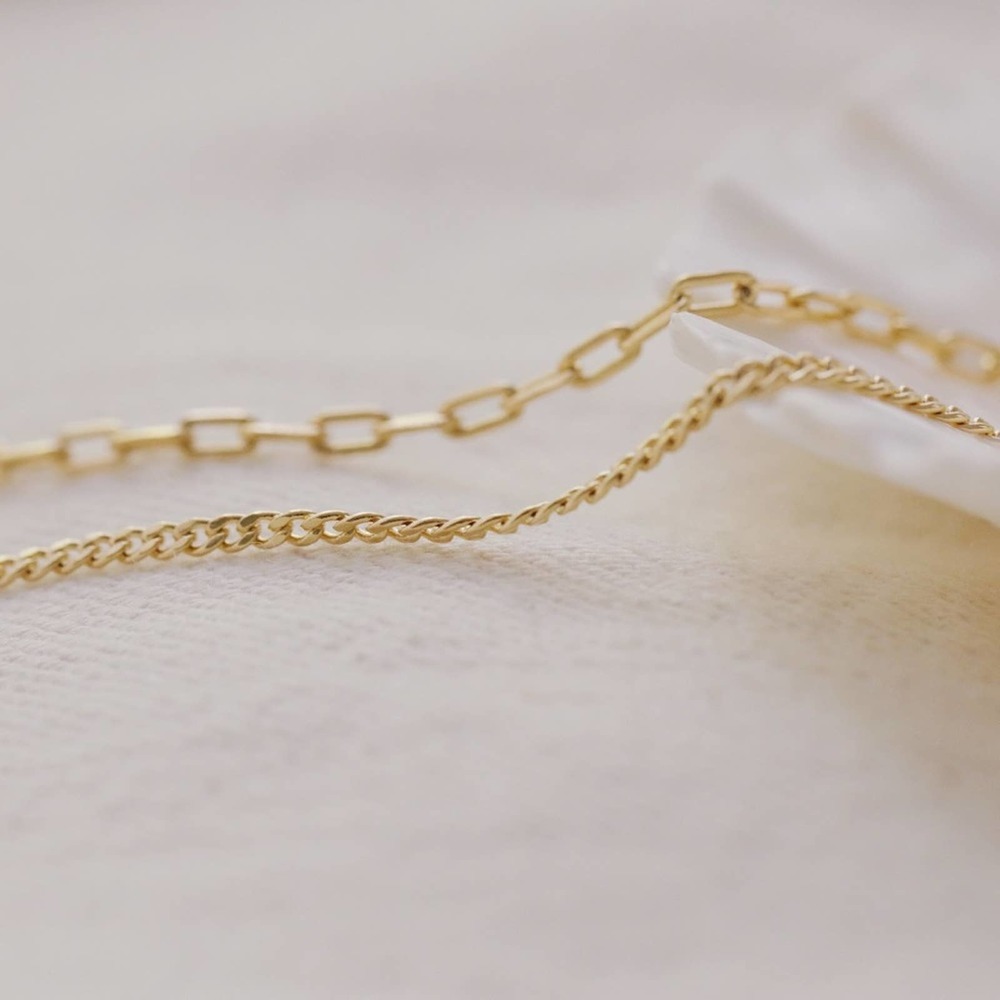 Layered Link Necklace Set | 18k Gold Filled - Picture 6 of 10